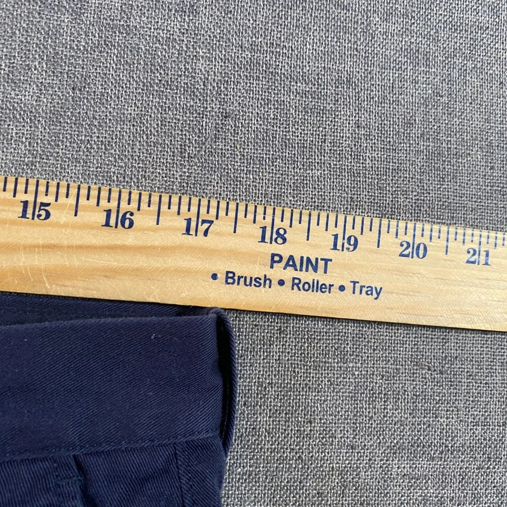 J. Crew The Bleecker Mens Chino Pants 34x34 Navy Blue Cotton Blend Casual‎